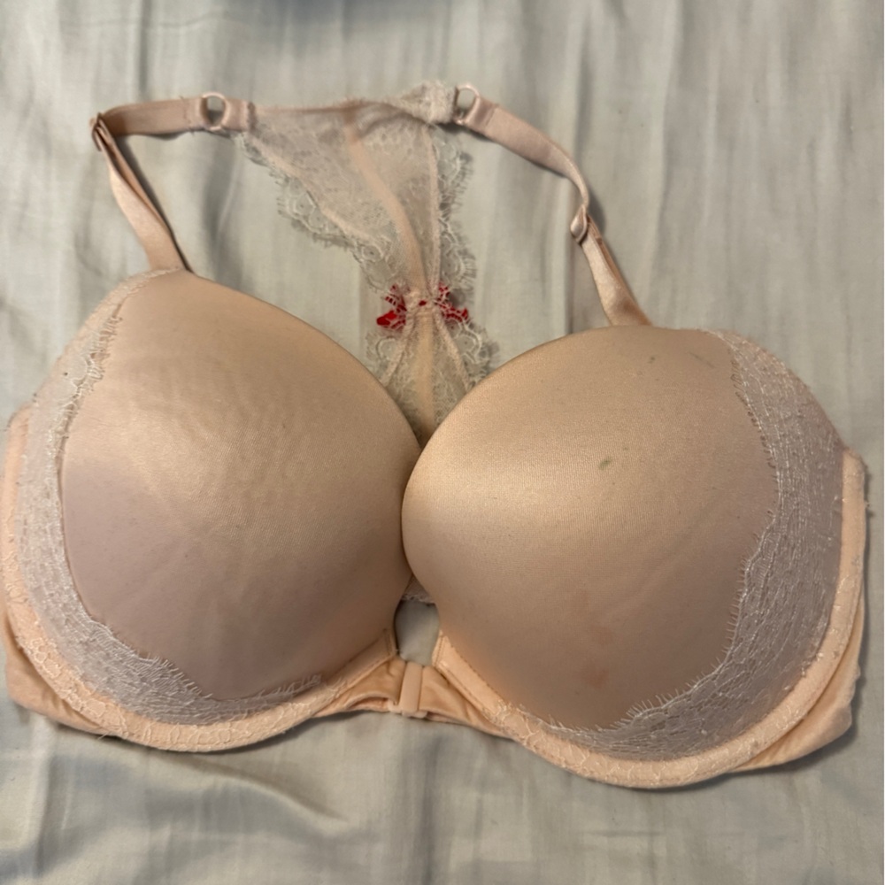 Victoria's Secret Blush Lace Trim Bra
